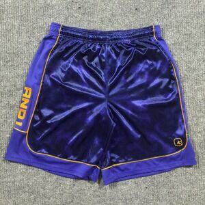AND1 Mens Basketball Shorts Size XL Blue Athletic Stretch Pull On Drawstring